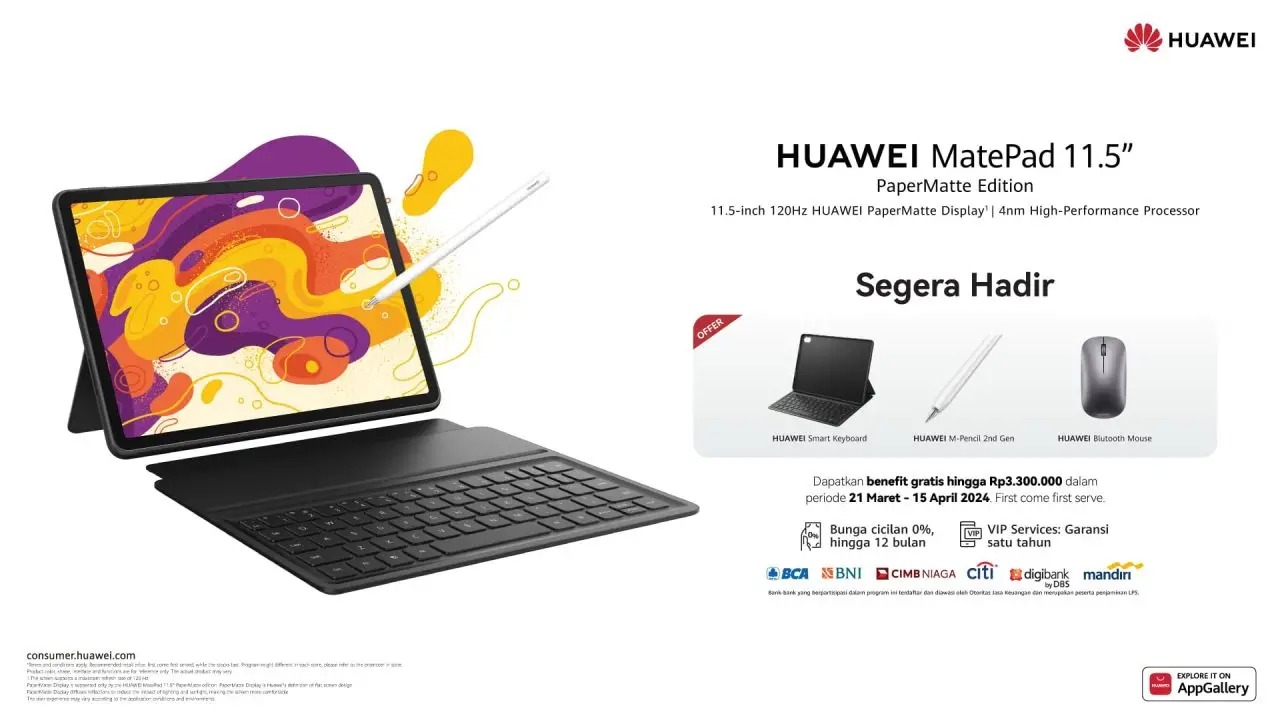 Huawei MatePad 11.5 PaperMatte Indonesia Edition